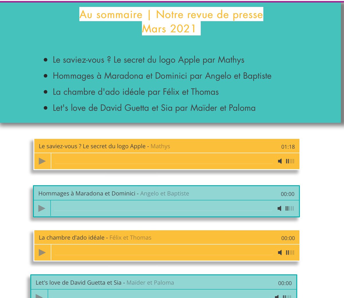ulislargente's tweet photo. Bonjour nos chers auditeurs ! Toutes les émissions radio du mois de mars sont enfin sorties sur le site internet de la webradio. 
Toute l’équipe vous souhaite une bonne écoute 
Vous pouvez l’écouter grâce à ce lien ci dessous :
https://t.co/MOk1zpM9xA
@CDILargente @PMAYTE1 https://t.co/60FPgEClZx