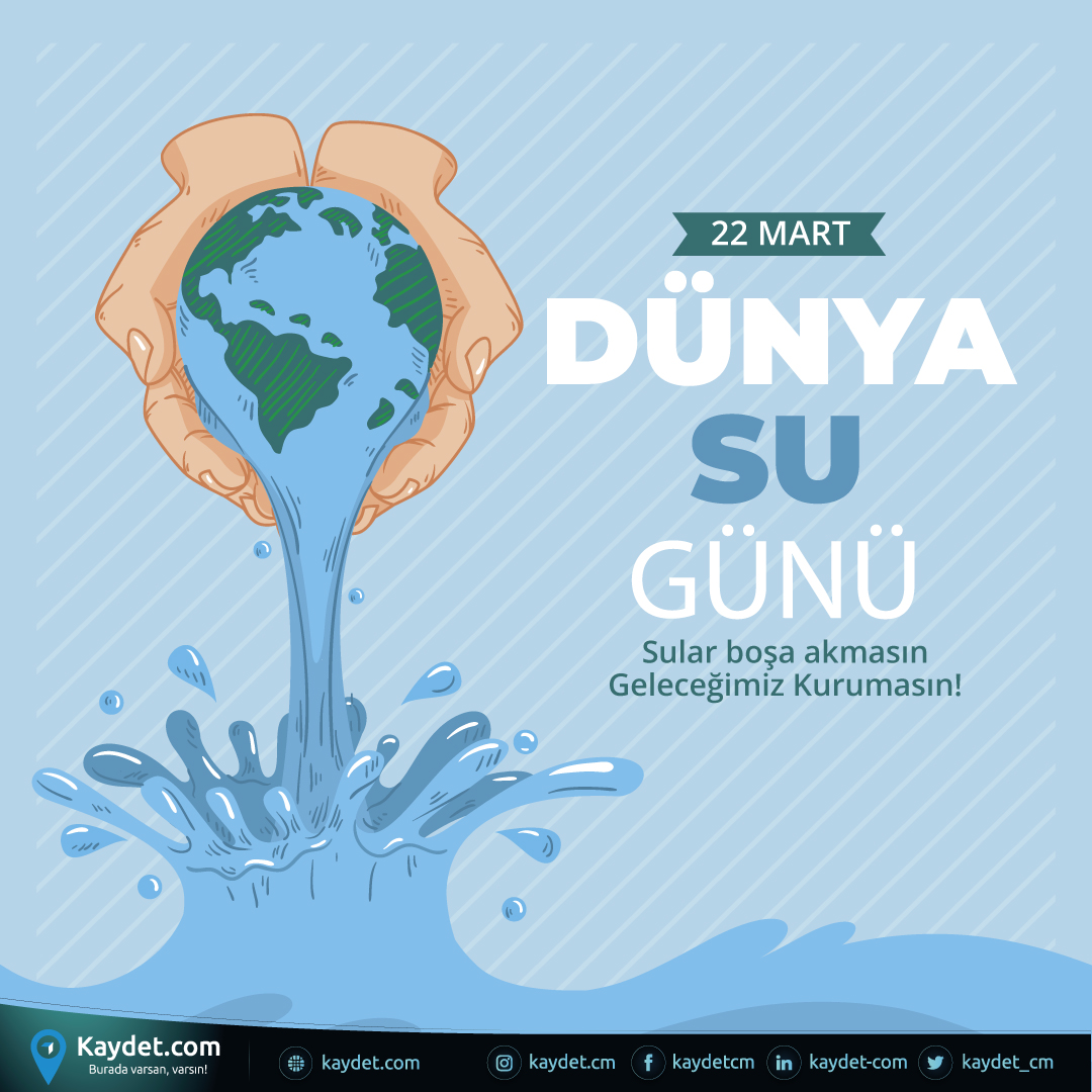 kaydet_cm's tweet photo. Sular boşa akmasın, geleceğimiz kurumasın!
 
22 Mart Dünya #SuGünü Kutlu Olsun.

#Kaydetcom #DünyaSuGünü https://t.co/xt0ifIFhtw