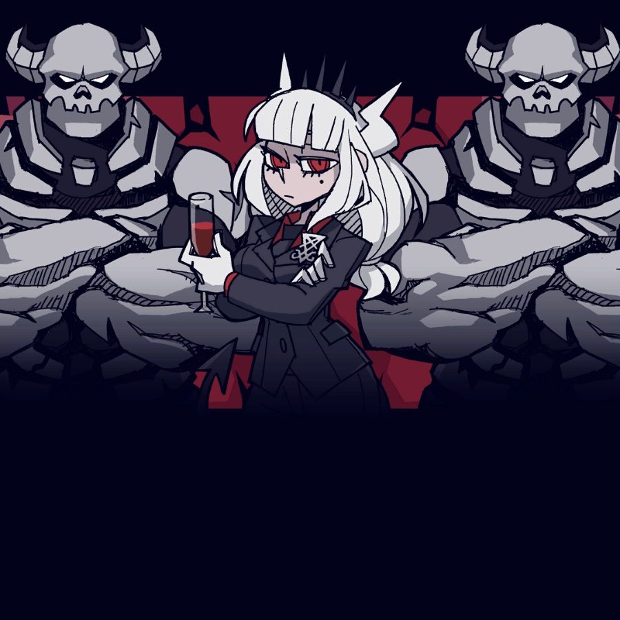 ヘルテイカーのルシファー様の何が良いって
まずトップ画のカリスマ性ですよ
キャラデザも泣きぼくろ、角、ティアラに
銀髪黒スーツとかぶっ刺さる人だらけですよ
本編もカリスマから超強烈な
ギャップ萌えを体験させてくれるし
しかも本編は無料ゲームなので
みんなも軽い気持ちで沼にハマろうね