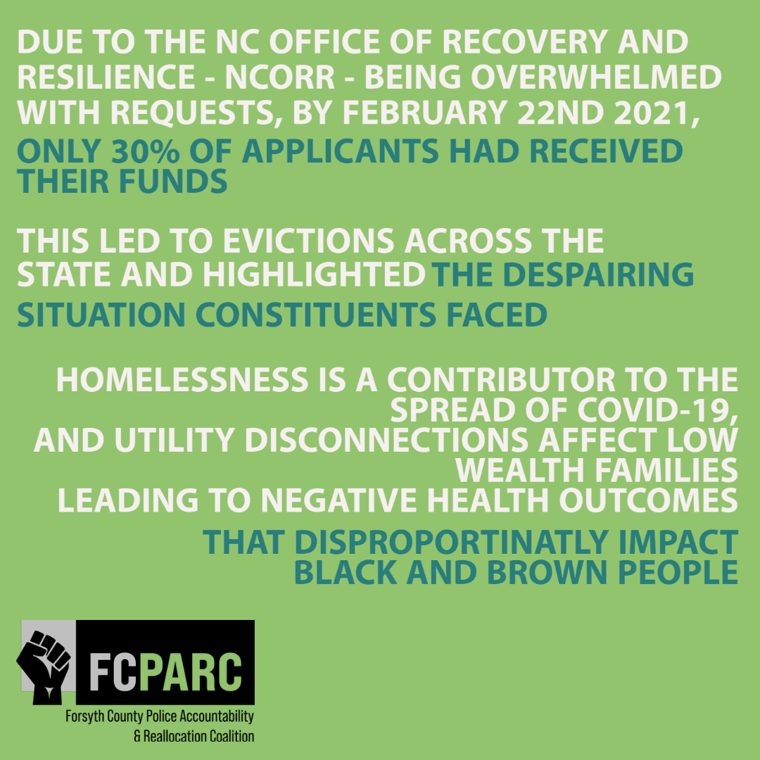 TriadAbolition's tweet photo. Learn about 2021 Covid-19 Response and Relief (NC HB 168), and sign the letter for more accessible relief. (part 1 or 2)
Sign the letter --> https://t.co/P0Pa4NUD6u
#HB168 #NC #NorthCarolina https://t.co/qU3eg9YDPR