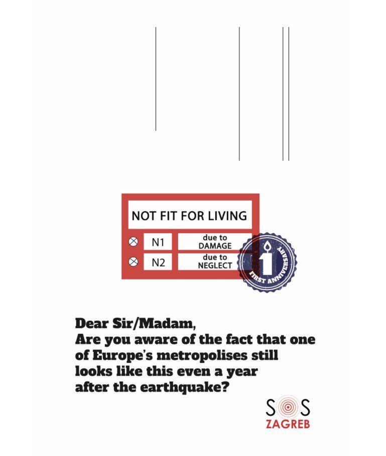 SosZagreb's tweet photo. Even a year after the earthquake, Zagreb is still damaged. From the heart of Zagreb with love #restoreplan #lessbureaucracy #moresecurity #cleardeadlines @vonderleyen @TimmermansEU @vestager @VDombrovskis https://t.co/piRYvnK2IG