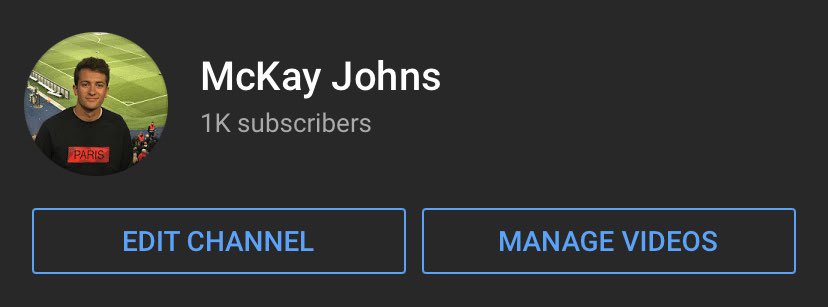 mckayjohns's tweet photo. 1,000 subscribers on YouTube❗️

I am grateful for everyone here that supports the channelo and I’m excited for the future things that will be released https://t.co/ya0n7xHWtX