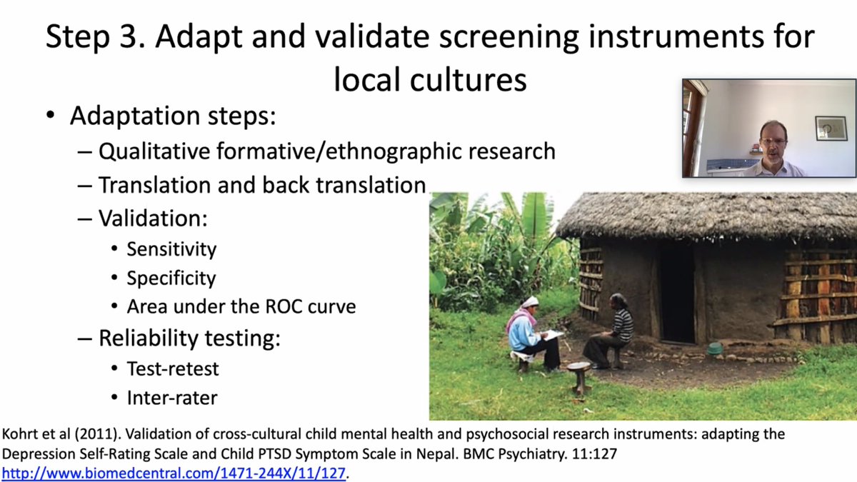 Next, we have Crick Lund (<a href="/UCT_news/">UCT</a>) who identifies several important steps for implementing mental health measures into low-resource settings, highlighting the importance of locally adapting and validating screening instruments
#OxCSAE2021 <a href="/Oxford_CSAE/">CSAE</a>  #MBRG