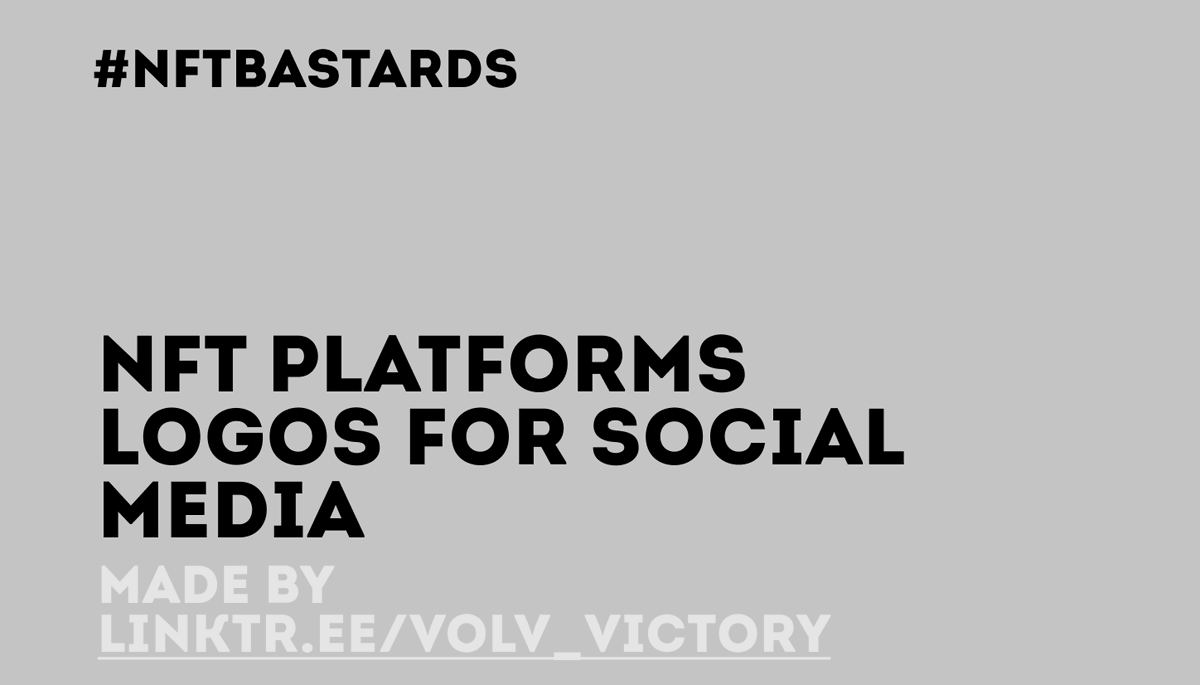 I am a huge <a href="/figmadesign/">figmadesign</a> lover. So I decided to make a board with #nftplatforms logos in vector!

Feel free to use it for your social media posts! If you need something extra just write me in DM 🧡☝️

figma.com/file/vhN0EFyBb…
#NFTbastards #NFTCommunity #withFND #Rarible