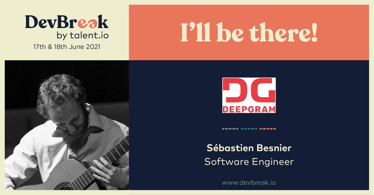 DevBreak21's tweet image. We&apos;re so pleased to announce 4 new fantastic speakers who will be joining us at #DevBreak21: @javivelasco from Vercel, @JessyHanzo from @Airbus, Frédéric Barthelet from Theodo and Sebastien Besnier from Deepgram. Happy Monday everyone! #DevBreak #talentio