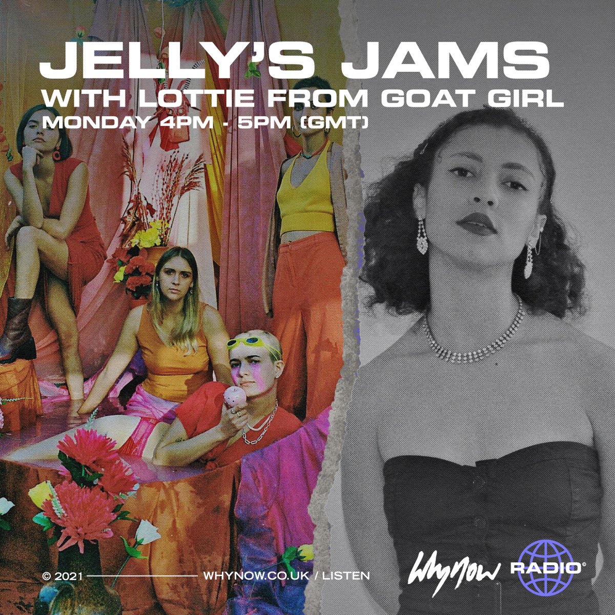 Had a lush chat to #GoatGirl about the South London DIY community, activism and their latest album. Tune into <a href="/whynowworld/">whynow</a> today xxx