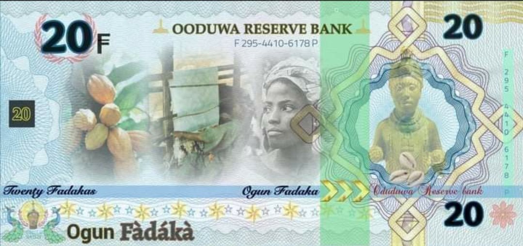 ogundamisi's tweet photo. 🤑📸 Bye Bye Nigerian Naira! Welcome "Oduduwa Fadaka" https://t.co/eW4cEnjhDJ