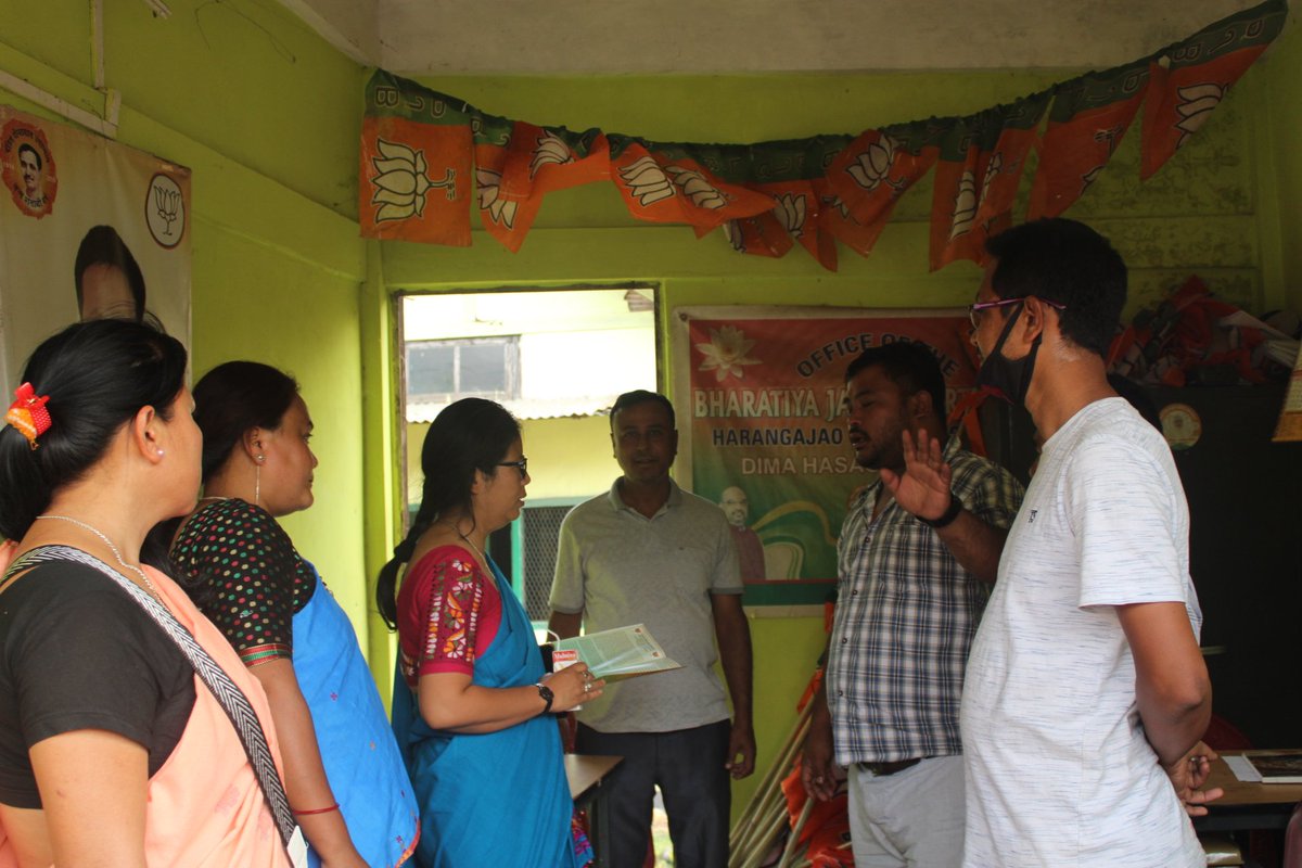 GorlosaNandita's tweet photo. I'm happy to attend the meeting for the upcoming election with the Buolmoul at the Boulmoul Community Hall under Lower Kharthong Constituency. Also, on the way back from Buolmoul, I had visited the Harangajao BJP Party Office, for a briefing on the various activities there... https://t.co/g5G6skjtoM