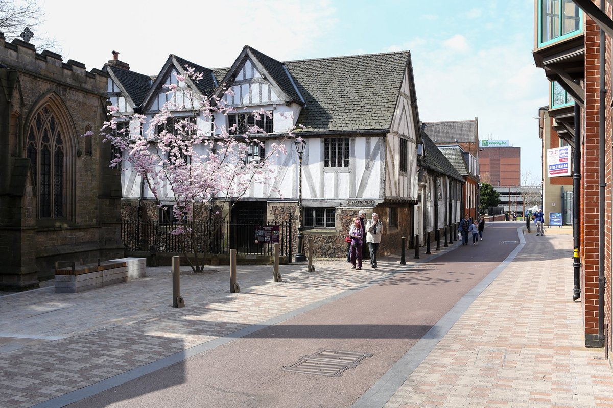 CharconUK's tweet photo. As part of Leicester City Council's rolling street regeneration programme, we created three bespoke products to perfectly match the city's colour palette of warm reds, pinks and charcoals. Take a look 👉 https://t.co/VTzlMOqOiX https://t.co/1HGe69GQr3