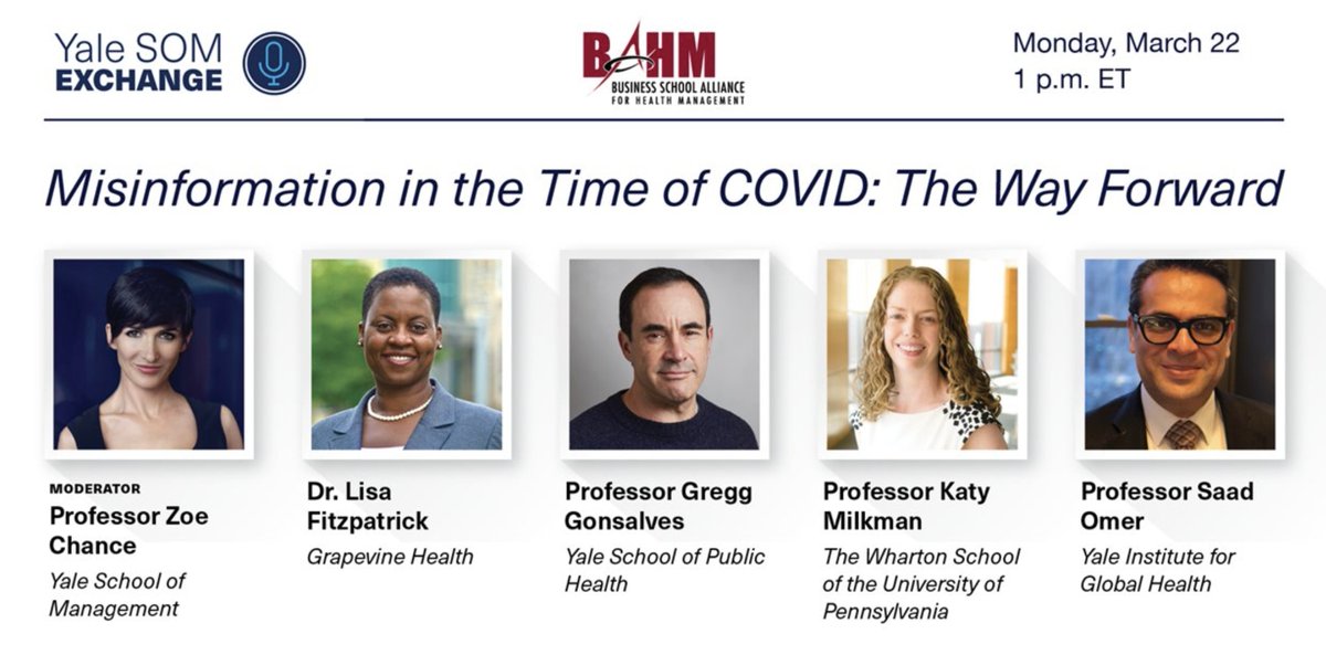 (((Howard Forman))) (@thehowie) on Twitter photo Few more important topics to discuss right now than "misinformation/disinformation" & what it means for vaccine program success & path out of pandemic.
ROCK STARS @zoebchance <a href="/askdrfitz/">Lisa Fitzpatrick,MD</a> @gregggonsalves <a href="/SaadOmer3/">Saad B. Omer</a> <a href="/katy_milkman/">Katy Milkman</a> helping us understand & respond!
FREE, 1 PM ET. Few more important topics to discuss right now than "misinformation/disinformation" & what it means for vaccine program success & path out of pandemic.
ROCK STARS @zoebchance <a href="/askdrfitz/">Lisa Fitzpatrick,MD</a> @gregggonsalves <a href="/SaadOmer3/">Saad B. Omer</a> <a href="/katy_milkman/">Katy Milkman</a> helping us understand & respond!
FREE, 1 PM ET.