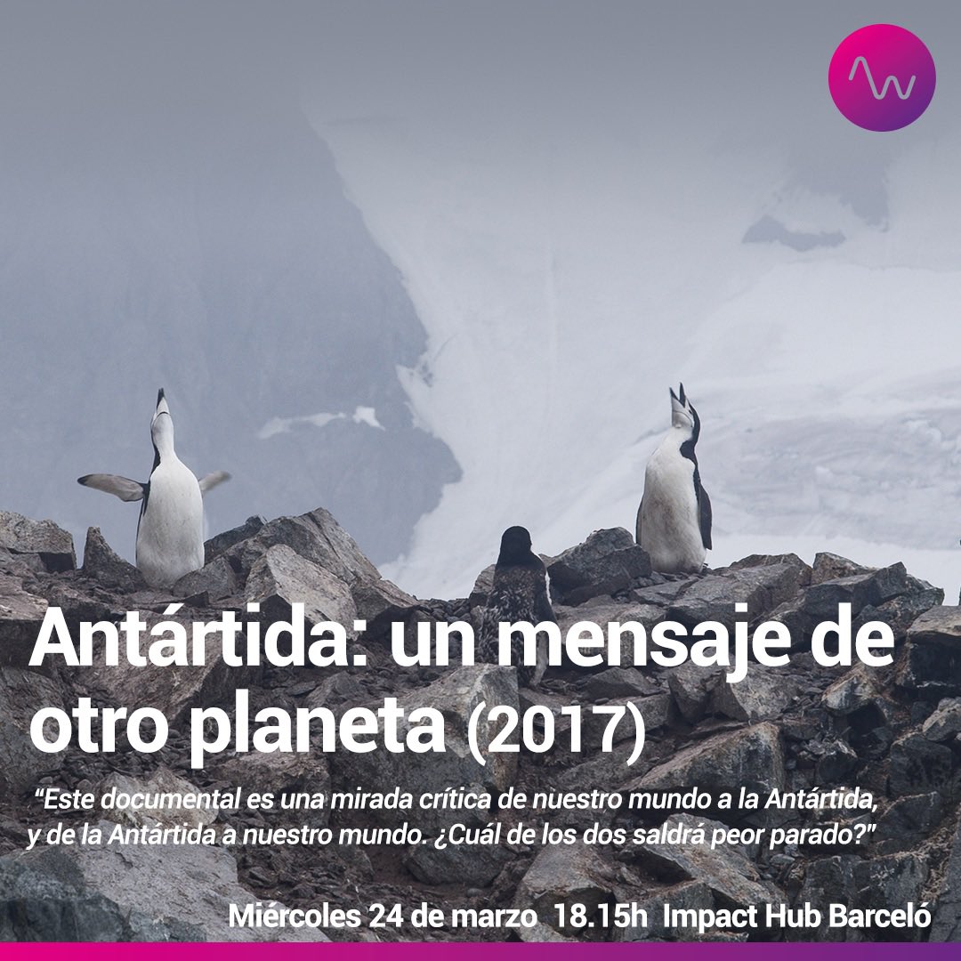AnotherWayFF's tweet photo. ¿Conoces la Antártida como crees? ¡Adéntrate en un viaje sensorial y déjate seducir por la mirada crítica que nunca te habían mostrado! 

🗓Miércoles 24
📽Ciclo Impact Hub para mentes inquietas
🕒18:15.Impact Hub Barceló 

Tras la proyección conectaremos con @mariocuestaher1💥✊🏼 https://t.co/ohMvifUy7B