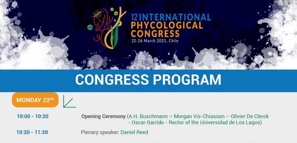 Day1 #IPC2021 
12th International Phycological Congress