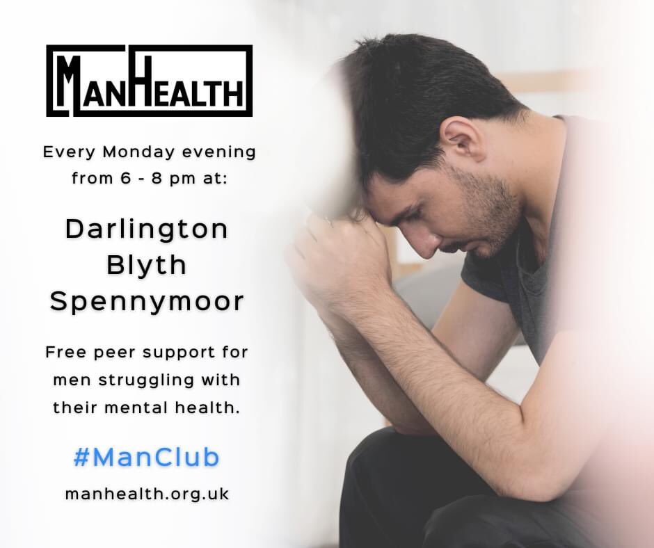 BlcSafc's tweet photo. #ManClub groups tonight in Darlington, Blyth and Spennymoor.

They are operating under social distancing guidelines so ask that you book your free place by calling the office 01388 320 023, emailing david@manhealth.org.uk https://t.co/Apyg2aQSnJ