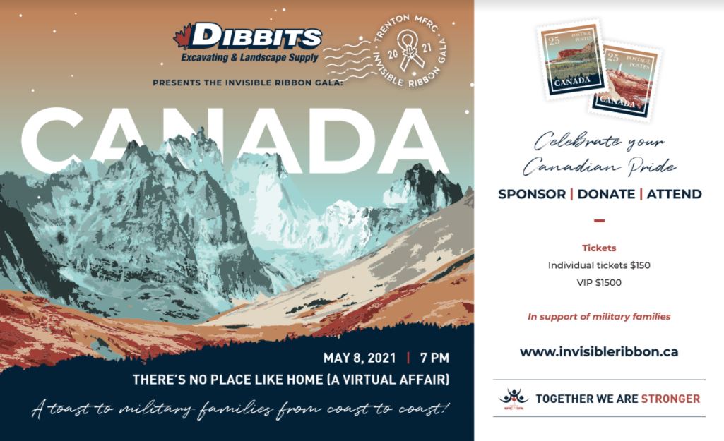 Save the date for the 16th annual #InvisibleRibbon Gala, sponsored by <a href="/DibbitsXcav8ing/">Dibbits Excavating and Landscape Supply</a> on Saturday, May 8, 2021! Tickets are now on sale: invisibleribbon.ca/tickets.html