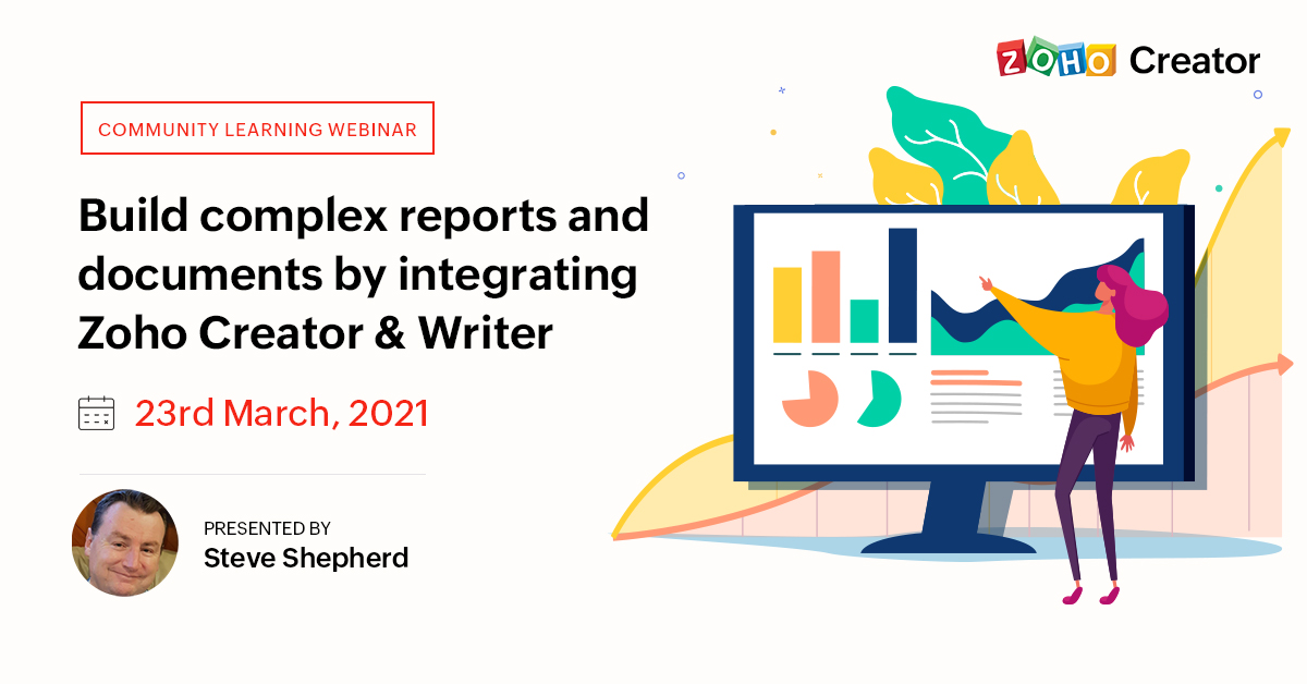 ZohoCreator's tweet image. #ZohoCreatorCommunity ⏳ One day to go! See how you can use advanced JSON formatting in @ZohoCreator   to build complex reports in your applications. Join us on March 23rd at 9 am PST. Register today. 👉🏼  zurl.co/y0rq 

#CommunityLearning #webinar @ZohoWriter