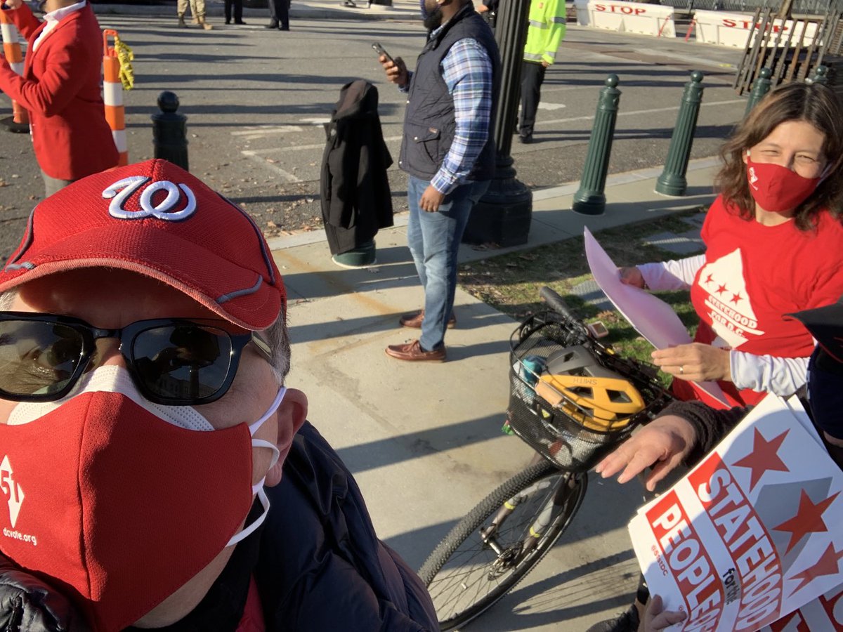 At the fence for DC Statrhood