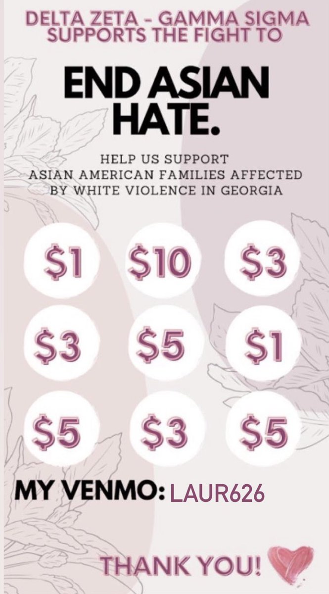 Please help us support the Asian American families who were affected by violence in Georgia, any amount will be a huge help, thank you in advance❤️