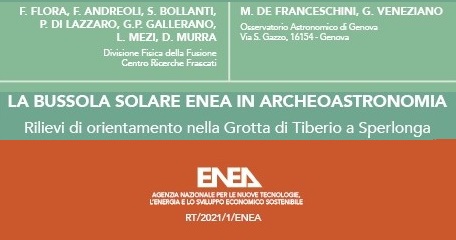 Oagenova's tweet photo. LA BUSSOLA SOLARE ENEA IN ARCHEOASTRONOMIA (OAG per ENEA)
Siamo orgogliosi di pubblicare gli importanti risultati di #ricerca ottenuti da #OAG, nello specifico il socio Giuseppe Veneziano, #ALSSA, in collaborazione con l’ Agenzia nazionale #ENEA con "bussola solare" a Sperlonga. https://t.co/RqPEYLZLO9