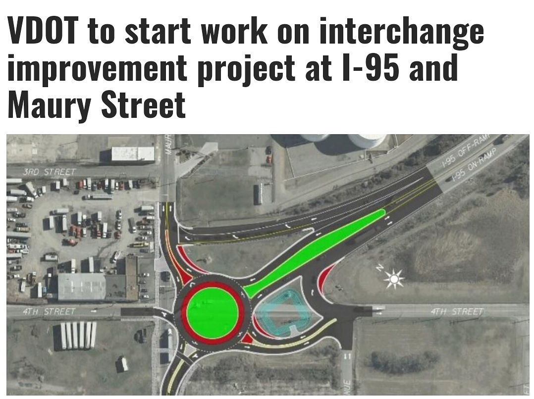 manchester_rva's tweet photo. ICYMI: Construction closures on 4th Street will begin this Thursday, March 25th and last through this Fall. The Maury Street roundabout is slated to be complete by Spring of 2022! Full #ManchesterRVA article: https://t.co/miaNXZfkod https://t.co/KaxgWvmp63