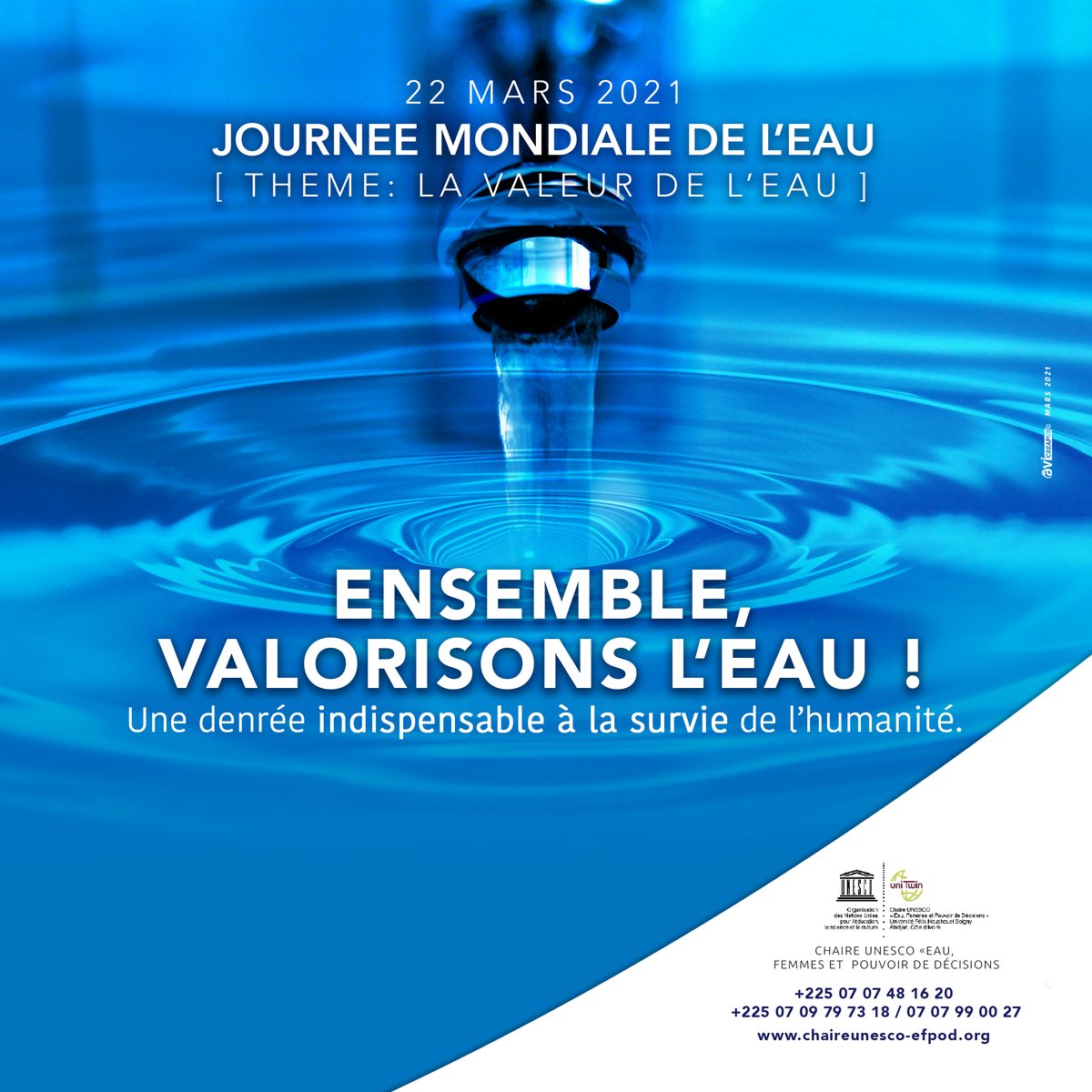 Chaire UNESCO Eau, Femmes et Pouvoir de Décisions tweet media