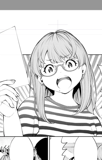 今日のお絵描きはおしまい。
仕上げ処理してました。明日、扉絵を描いて原稿完成って感じです。 