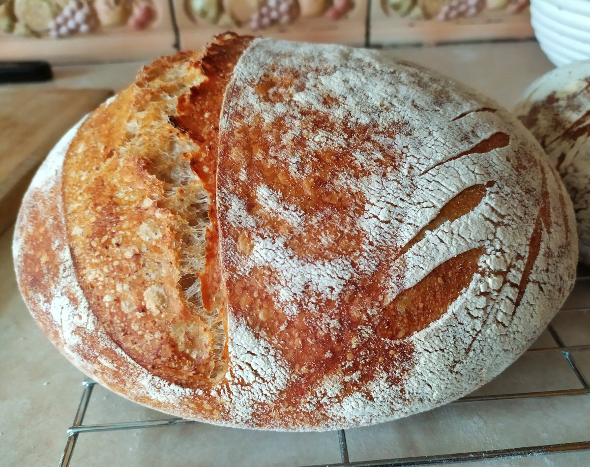 May have reached peak sourdough with my latest attempt. <a href="/The_littleMill/">The Little Mill</a> <a href="/KellsWholemeal/">Kells Wholemeal</a> flour doing the heavy lifting! #taosgéar #sourdough