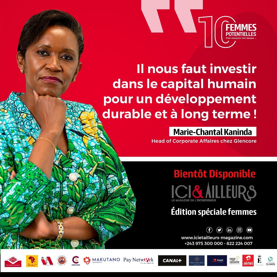 RDCJobDays's tweet photo. Femmes Potentielles Édition 2️⃣ Présente:Marie-Chantal Kaninda, Head of Corporate Affairs chez Glencore RDC
Découvrez l'intégralité de son article dans @ici_magazine qui sera bientôt disponible.
@Glencore 
@SultaniMakutano 
@LFUTCFM 
@MbotR 
@actualitecd 
@JA_Eco 
@jeune_afrique https://t.co/mJ9ZPKzCt1