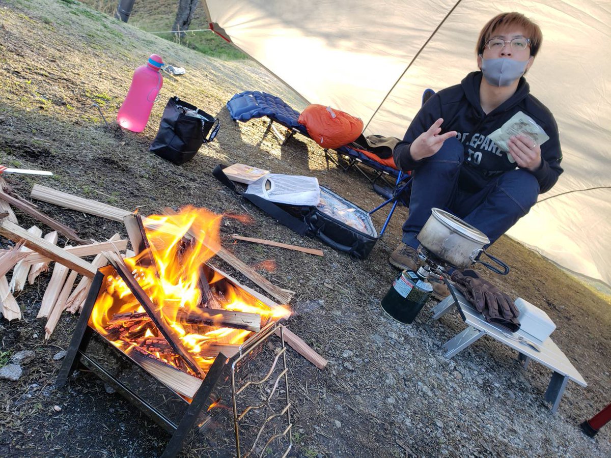 ysj_i's tweet photo. キャンプツーリング🏕 https://t.co/WHePUci1Y4