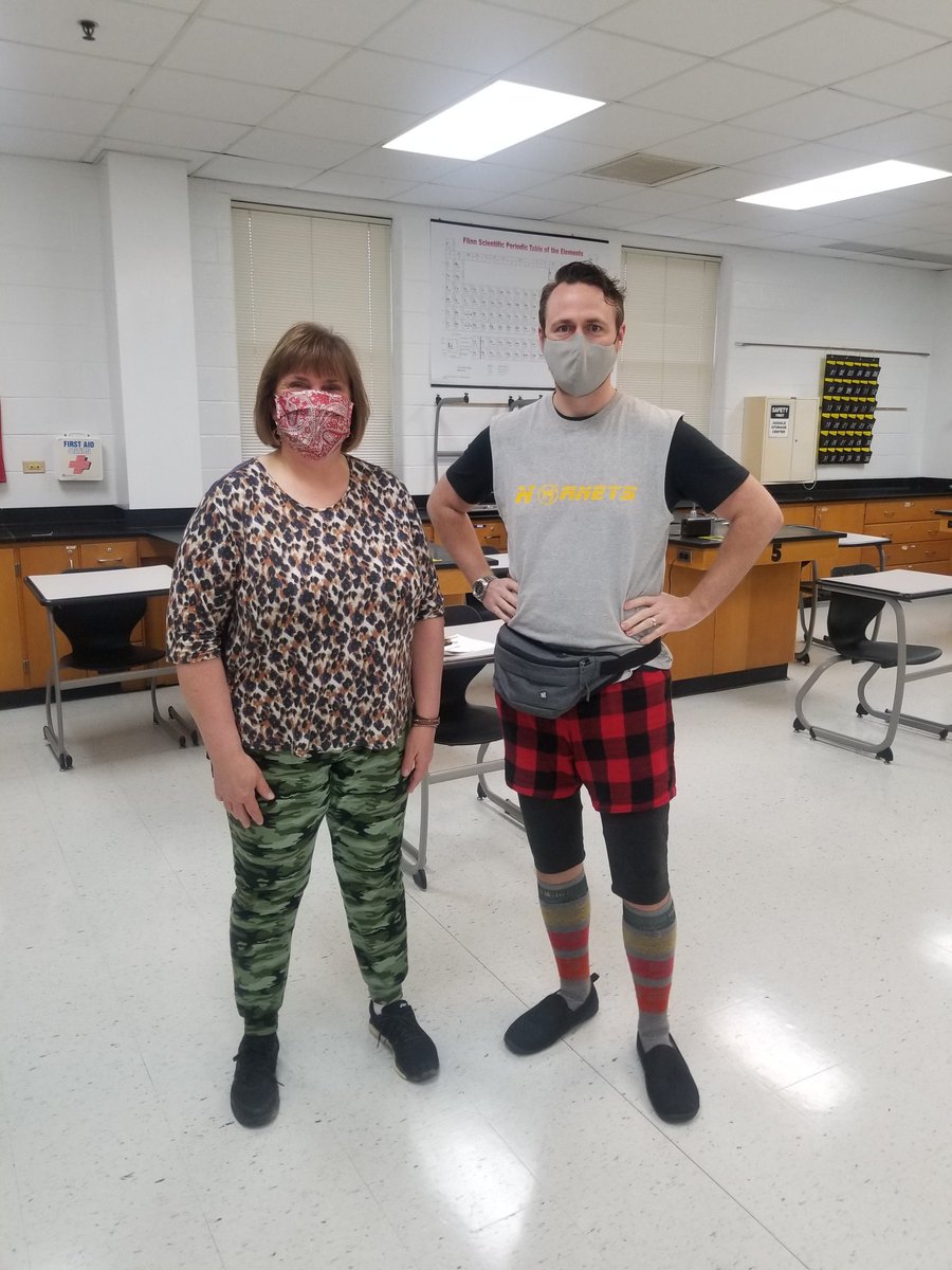 Looking great in our mismatched PJ's!  <a href="/stuco_hs/">Harvard HS StuCo</a> <a href="/trottersrule96/">Sara Weaver</a>