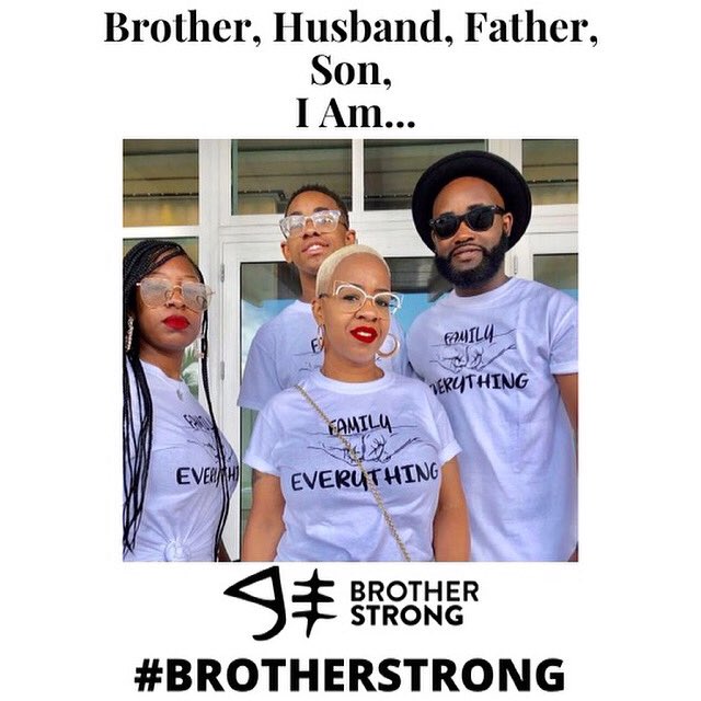 traychaney's tweet photo. This really touched me when my brother @dennislawhite told me how he is highlighting positive Black Men w/ @_brotherstrong #BrotherStrong because y’all know how I feel about my Wife Kids GrandDaughter Mom Dad Sister! Thank you brother! #love https://t.co/rZA2IJEdFe