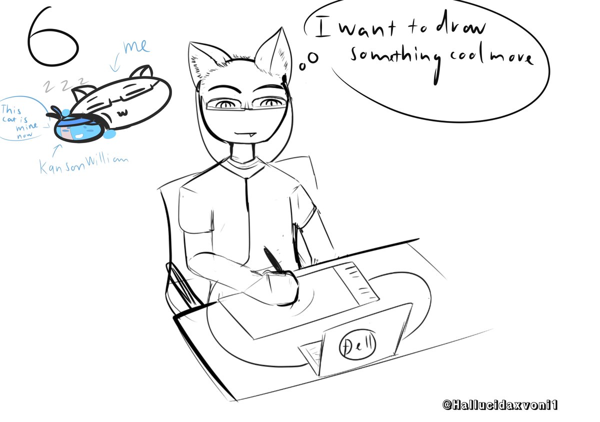 Hallucidaxvoni1's tweet photo. A short comic strip I made myself for the first time
Do not trace or steal pls. Part 2
#artistsproblem
#originalcomicstrip
#doodle https://t.co/xgH7FP7TTQ