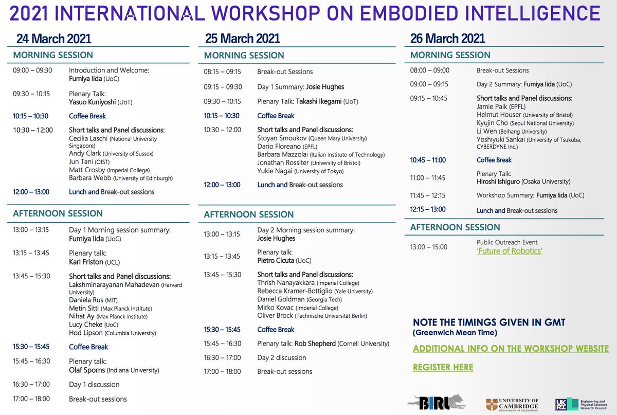 DoctorJosh's tweet photo. 700+ registrants. 150+ talks. All free.

Come join us at the Embodied AI workshop, Mar 24 - Mar 26.

https://t.co/It4zbdUqAx https://t.co/Iy8Zsg32mM