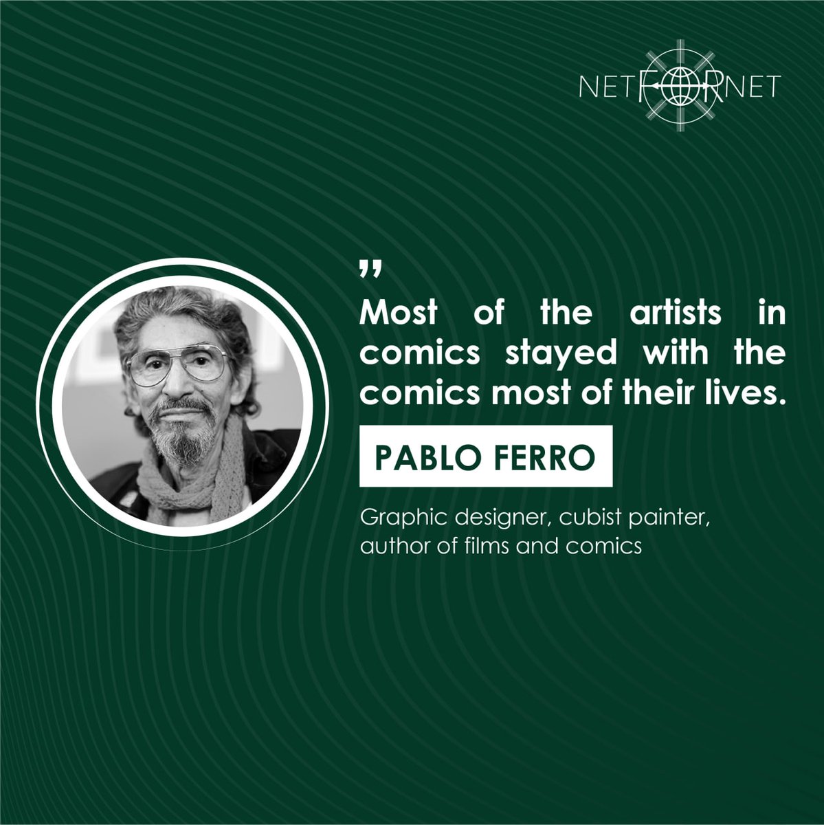 NetForNet1's tweet image. Pablo Ferro is a Cuban graphic designer and artist.
 #pabloferon #comics #viewers #comics #ArtistOnTwitter #drawing #drawingwith #nkarich #designer #designer #aboutdesign