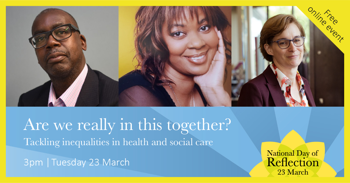 MarieCurieEOLC's tweet image. The pandemic has revealed stark inequalities across the UK. Still time to join us to hear why the UK needs an integrated care strategy and why the debate needs to change. #DayOfReflection bit.ly/3r3AXg4