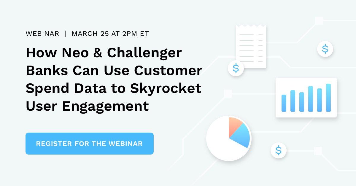Is your neobank struggling to retain the attention (and loyalty) of millennial and Gen Z customers? 😥 This is a challenge you can tackle head-on—starting with data 😎 Join us for our free webinar on March 25th at 2pm ET to learn how! buff.ly/2OGk8L0