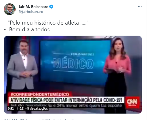 KimKataguiri's tweet photo. Adiantou o histórico de atleta para esses? Bolsonaro ri sobre uma pilha de corpos. https://t.co/4ibB9lVfAu