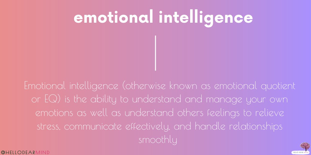 hellodearmind's tweet photo. It is not just IQ that defines success and happiness, EQ (Emotional quotient) is equally important. Emotional intelligence helps you build stronger relationships, succeed at school and work, achieve your career and personal goals and help you to connect with your feelings. https://t.co/ds3mNyNOEn