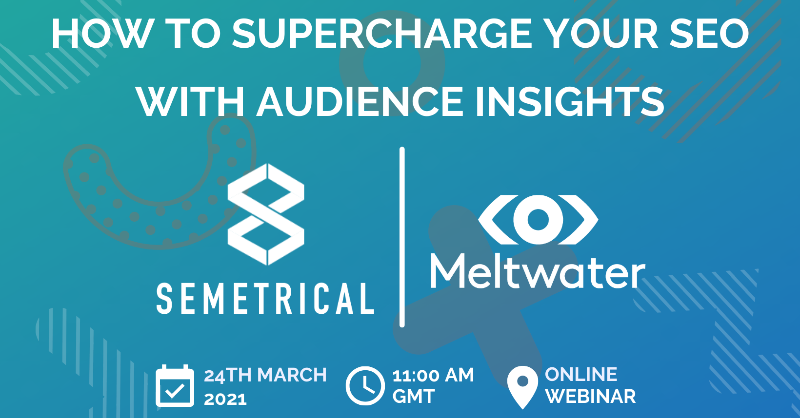 semetrical's tweet photo. Catch our Marketing Director @RoryHope and SEO Manager in discussion with @Meltwater this Wednesday on all things Audience-first SEO!
March 24th, 11am GMT - see you there!
#SEO #AudienceFirstSEO #DigitalMarketing