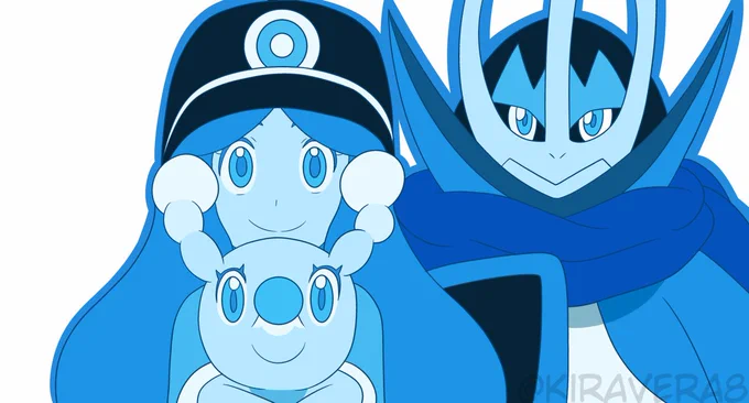 wanted to do an anipoke redraw based on Pokémon Journeys opening 3! 

Kira, Mana and Luna version! 