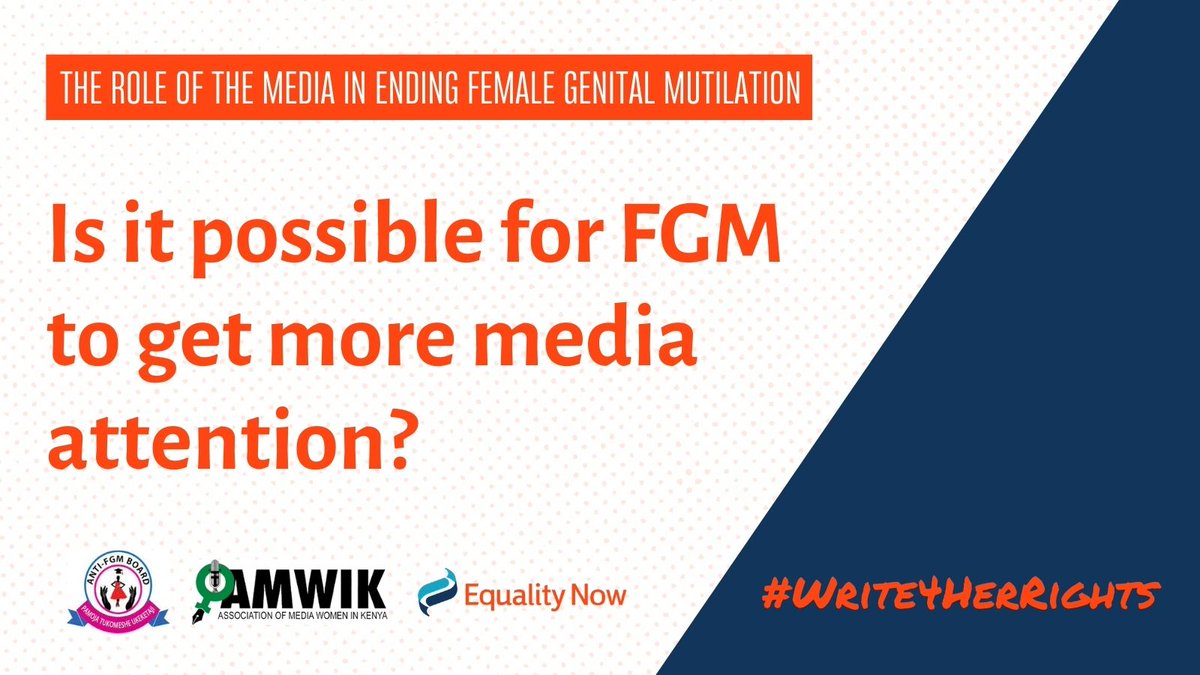 equalitynow's tweet photo. Q7. We acknowledge that there will always be competing editorial interests at the newsroom. However, is it possible for FGM to get more media attention?
#Write4HerRights #EndFGM https://t.co/rI6pOfxIb8