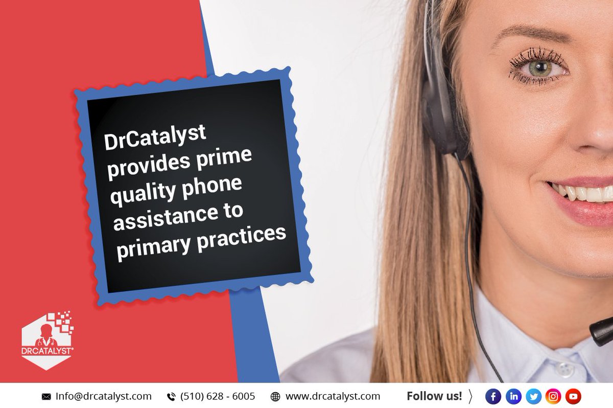 ThegreatHarshil's tweet photo. DrCatalyst’s well-trained and competent team can provide you prompt assistance and training on tasks in your EHR. We will ensure to resolve all your patient concerns in a timely manner by handling all your incoming and outgoing phone calls as your remote front desk team. https://t.co/4TMPdDVlvj