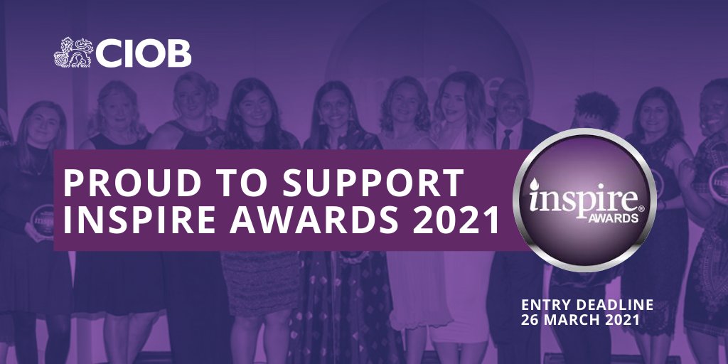 theCIOB's tweet photo. We know we have plenty of members leading the way to inspire a more diverse and inclusive culture in the industry. We are proud to support @inspireawardsuk and encourage you to enter before the 26 March 2021 deadline. Visit https://t.co/3oDDD0Koty

#CIOB #Inclusion #Diversity https://t.co/CSn5ilCJau