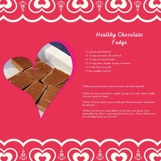 FitKidsofSWOK's tweet photo. Try this healthy spin on chocolate fudge. This fudge incorporates peanut butter and coconut oil as the main ingredients, making it nutritious and delicious! #okwic https://t.co/TR58S1uESE