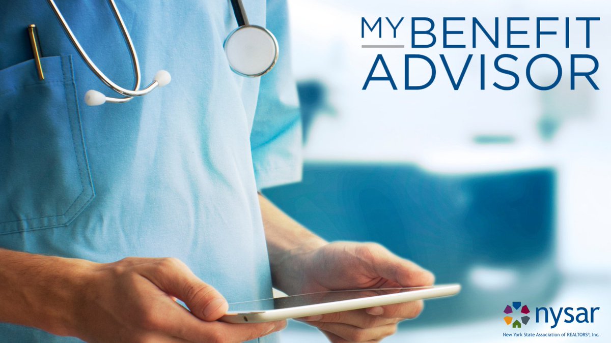 NYSAR_News's tweet photo. My Benefit Advisor now offers every option of group health insurance plans ( PPO, EPO, &amp; Consumer- Driven High Deductible) from seven health insurance companies in NYS to NYSAR Broker Owners! 
Visit https://t.co/HN5MHji7Qa or call 888-834-3713.
#MemberPerkMonday #savingYOUmoney https://t.co/LxkV3mYSep