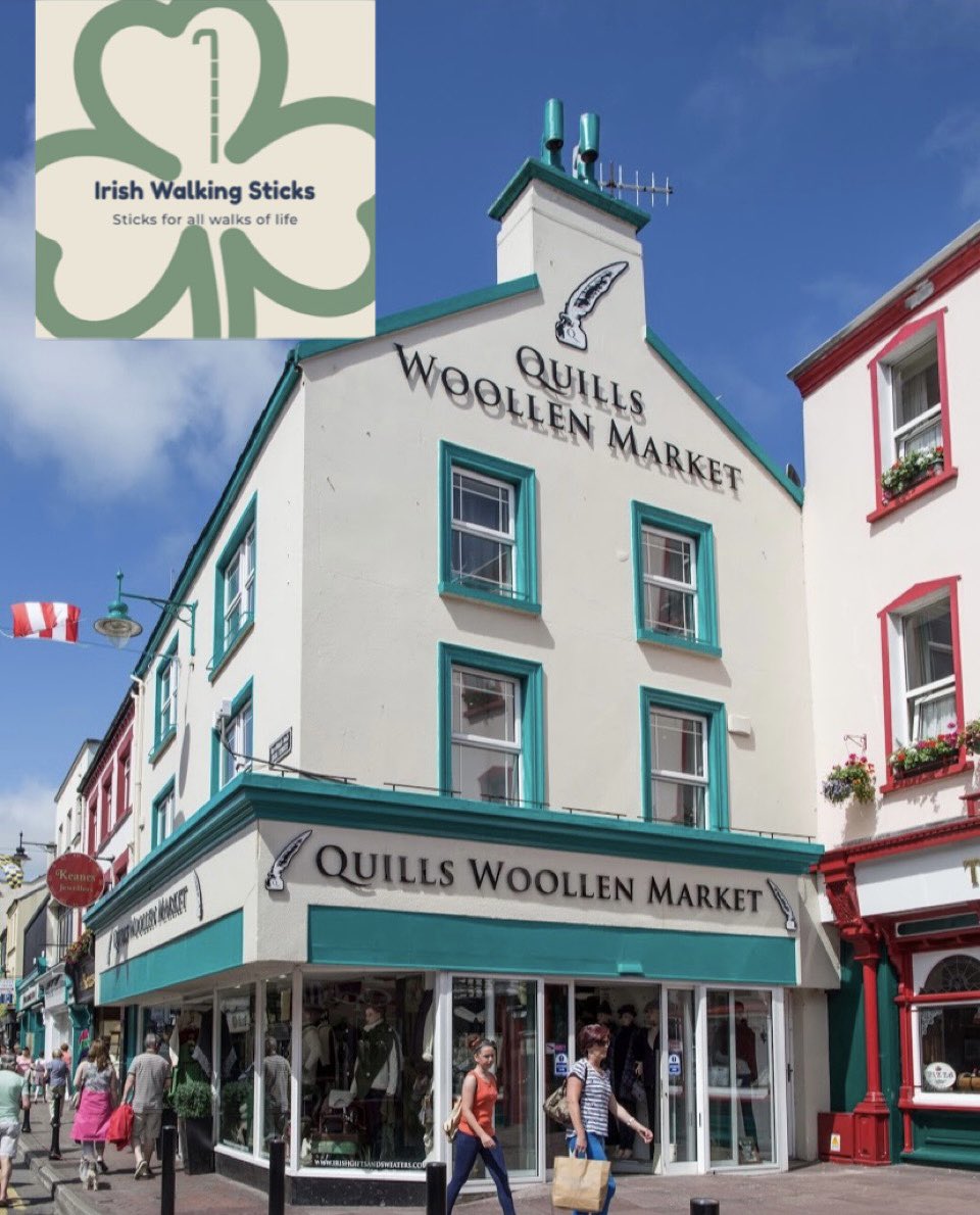 IrishWalkSticks's tweet photo. WE ARE DELIGHTED TO TEAM UP WITH PADRAIG QUILL FROM @quillswollenmarket who are willing to stock @IrishWalkSticks!! Míle buíochas as!!! @StudentEntProg @KerrySEP @thegreencbs @TownsendMaeve @antobutch https://t.co/bBwjXmOnTQ