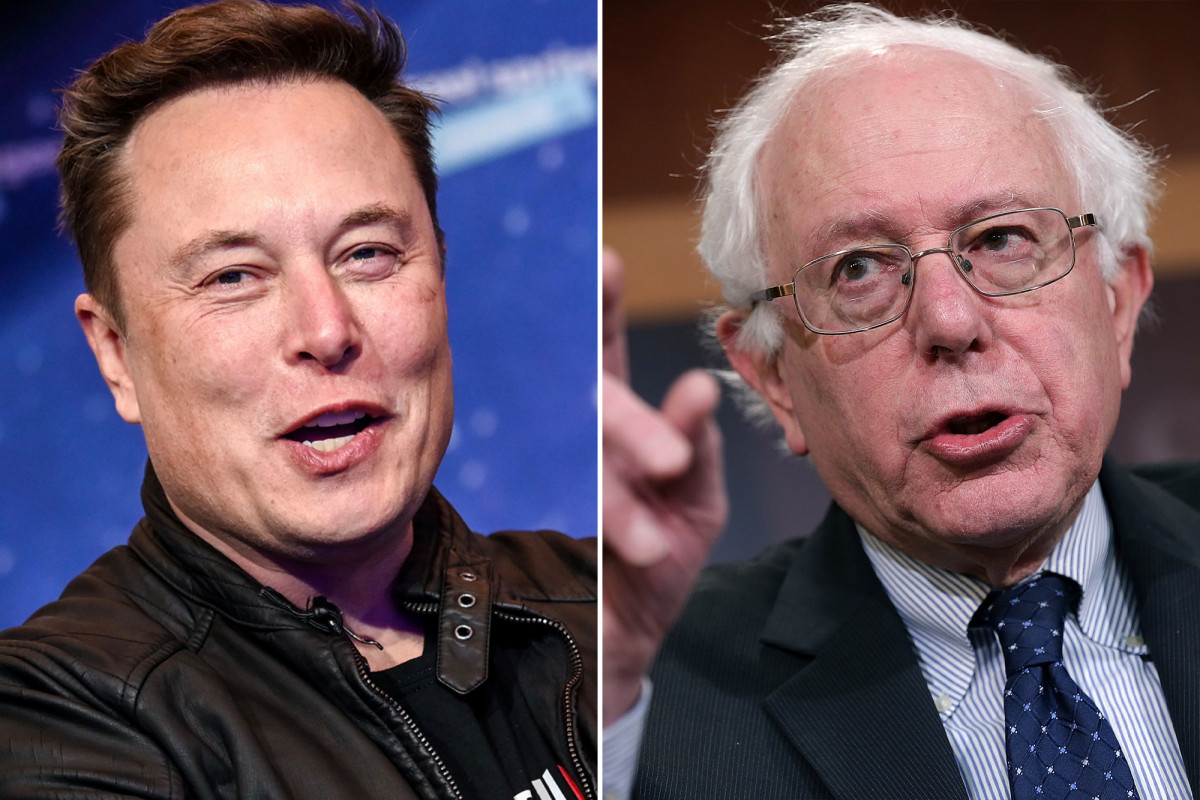 Elon Musk spars with Bernie Sanders over his massive fortune