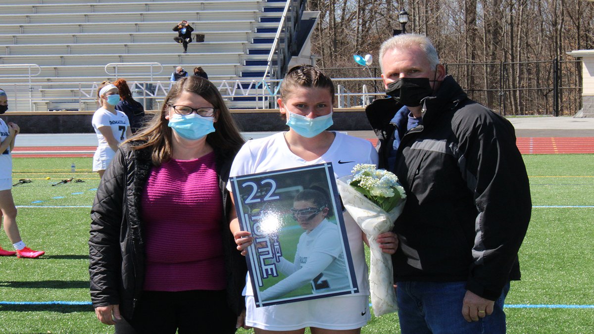 IUMightyMacs's tweet photo. #ICYMI @IUWLAX honored its seniors before its victory over Wesley on Saturday afternoon! Check out the 📸from the pregame ceremony ⤵ https://t.co/bWiL5JLgRi