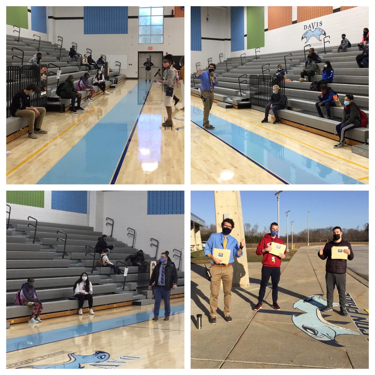 DavisMiddle's tweet photo. We are so excited to welcome Phase 2 back into the building. #WelcomeBackFalcons https://t.co/A93B9nCm0U