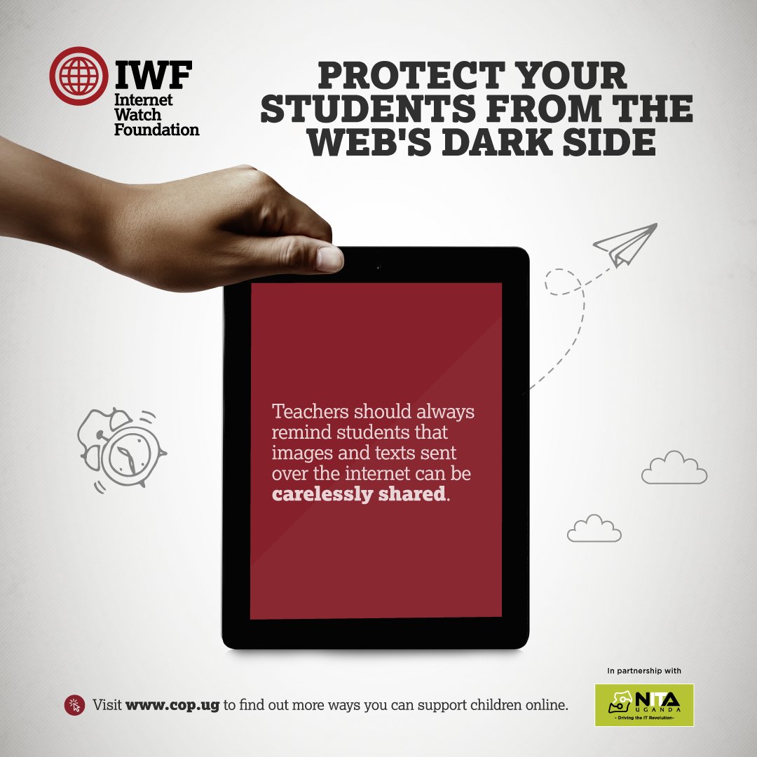iwfchildsafety's tweet photo. How are we ensuring that our children are aware of the impact of their digital footprint on their future? 🌐 It is imperative that we teach them about the dangers of reckless content sharing on the internet. 

#ChildSafetyUg https://t.co/7xyHItBjLF