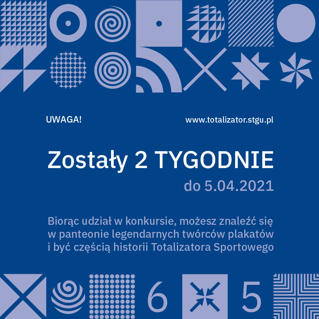 totalizator_sp's tweet photo. 📣 Zostały 2⃣.tygodnie do przesłania plakatu na konkurs z okazji Jubileuszu 6⃣5⃣-lecia Totalizatora Sportowego❗
Pula nagród finansowych wynosi ponad 2⃣0⃣ tys.zł👍
ℹSzczegóły i formularz zgłoszeniowy📋: https://t.co/aGSHmMJxDj. Patronat honorowy: @MKDNiS. #GramyDlaKultury #STGU https://t.co/j8YlnsuWKY